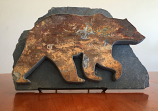 Water Jet Slate Art Rocky Mountain Grizzly Bear