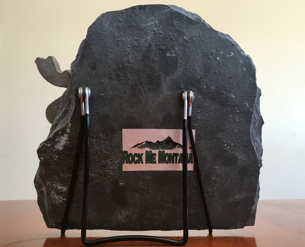 Water Jet Slate Art Rocky Mountain Moose - Image 3