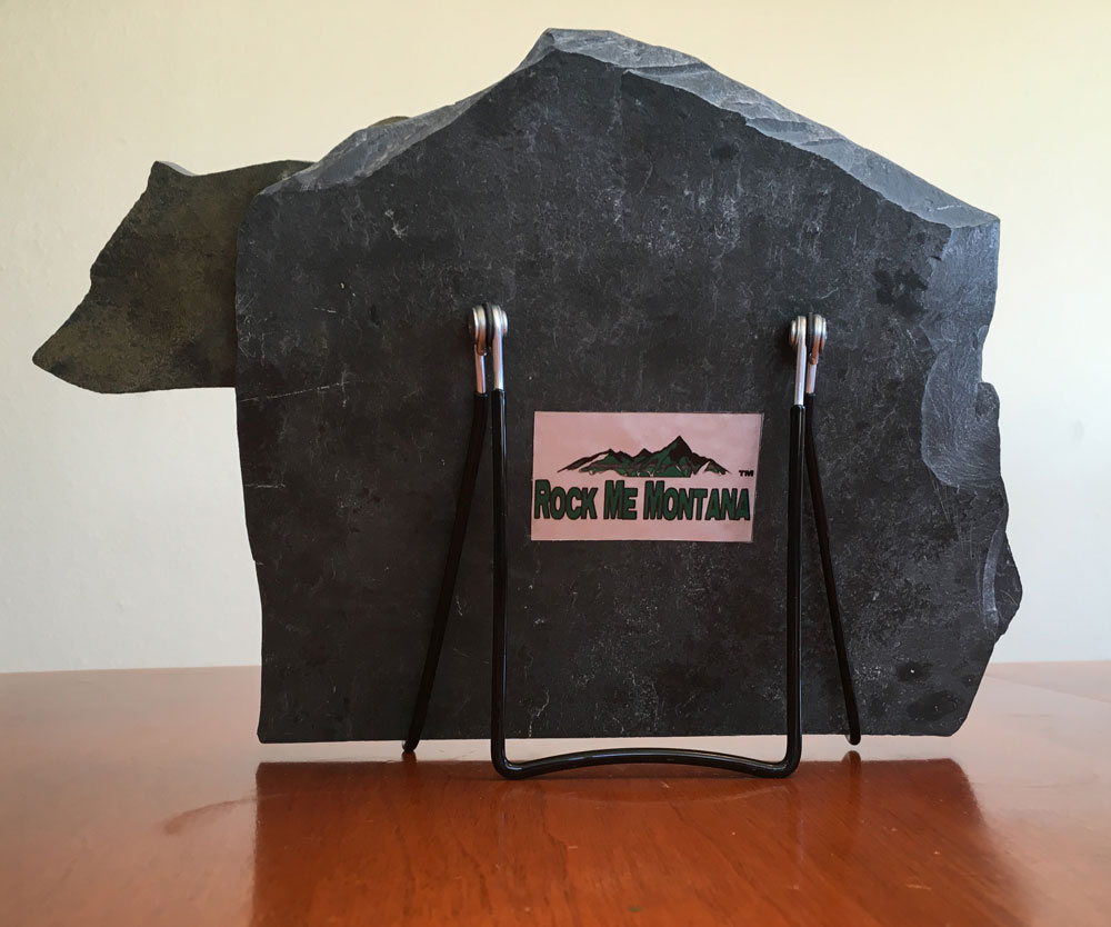 Water Jet Slate Art Rocky Mountain Grizzly Bear - Image 2
