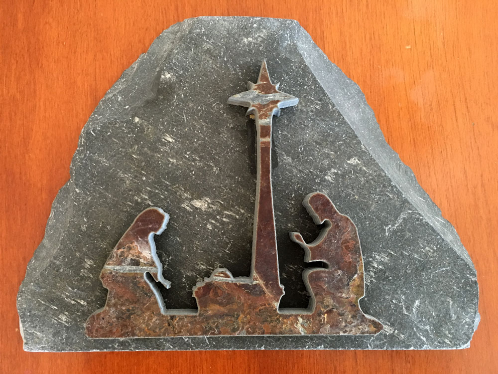 Water Jet Slate Art Nativity Scene - Image 3