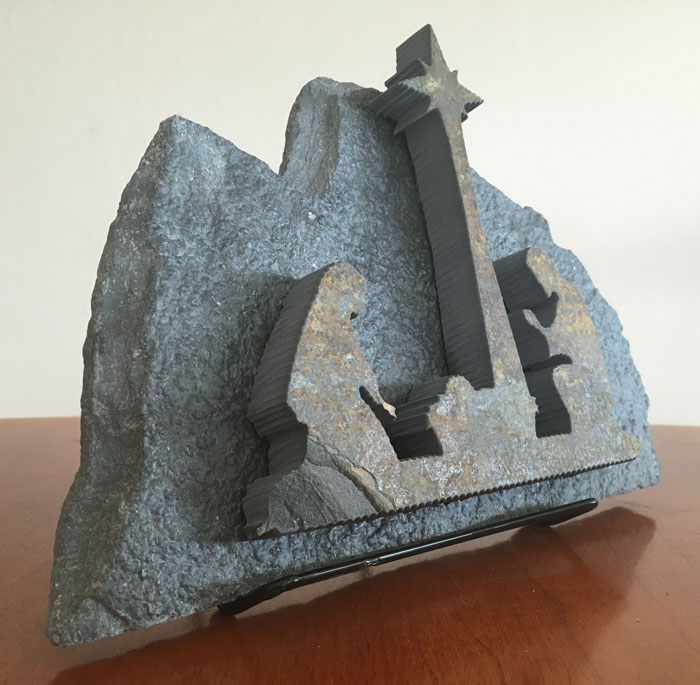 Water Jet Slate Art Nativity Scene - Image 2