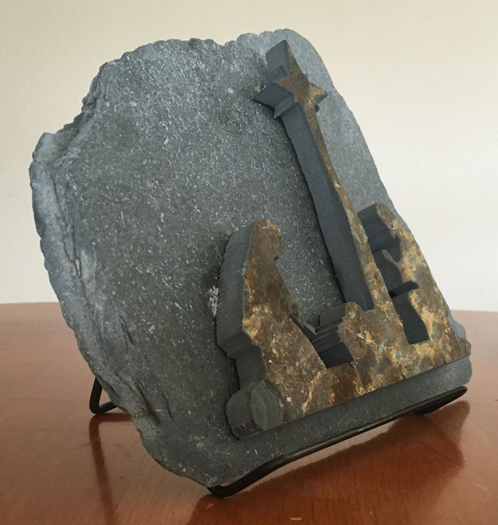 Water Jet Slate Art Nativity Scene - Image 4