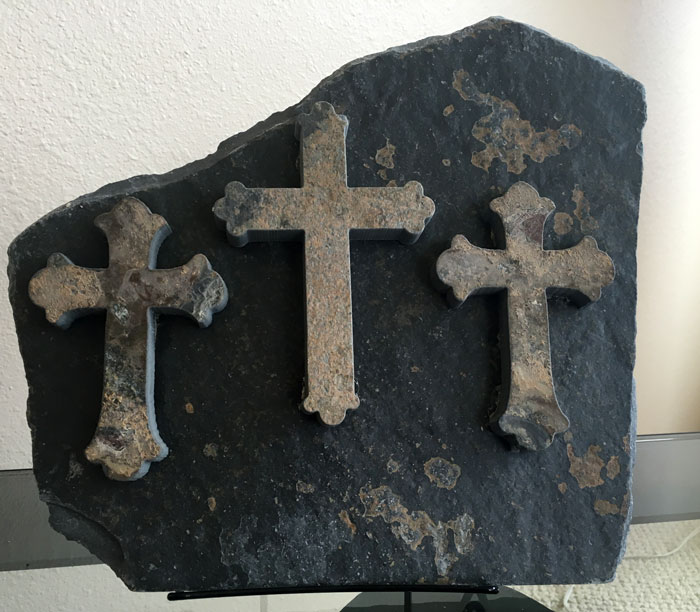 Water Jet Slate Art Cross - Image 2