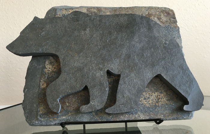 Water Jet Slate Art Rocky Mountain Grizzly Bear - Image 2