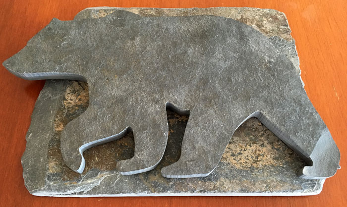 Water Jet Slate Art Rocky Mountain Grizzly Bear - Image 3