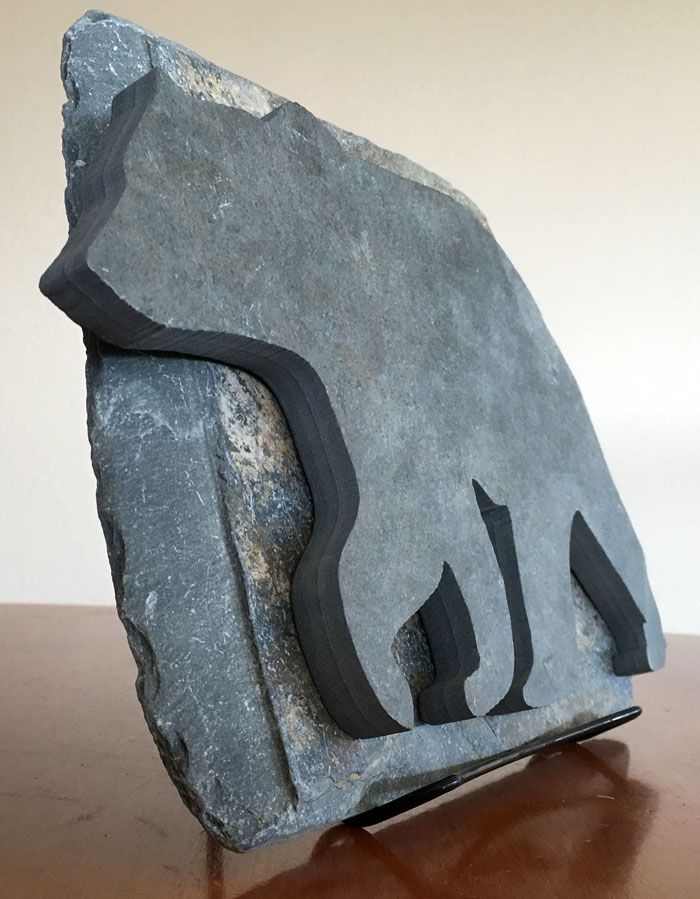 Water Jet Slate Art Rocky Mountain Grizzly Bear - Image 4