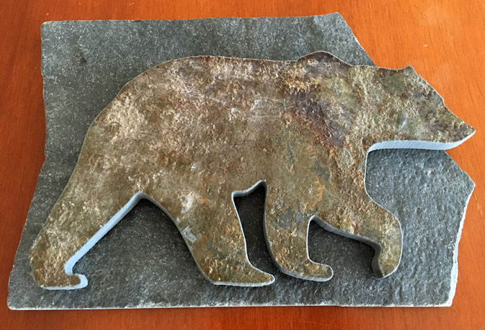 Water Jet Slate Art Rocky Mountain Grizzly Bear - Image 4