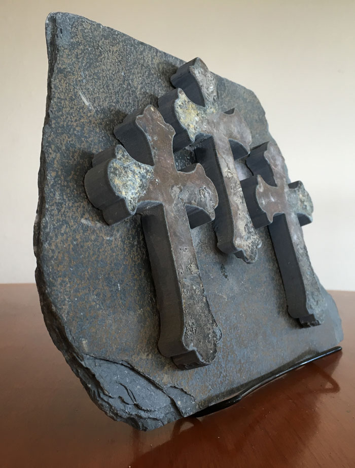 Water Jet Slate Art Cross - Image 5
