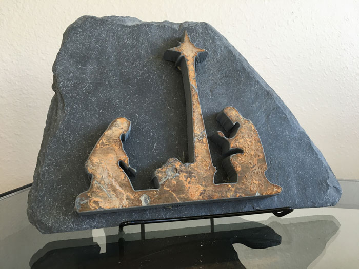 Water Jet Slate Art Nativity Scene - Image 2