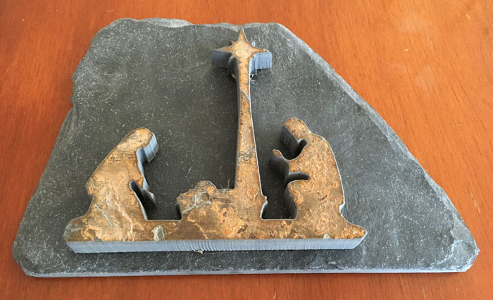 Water Jet Slate Art Nativity Scene - Image 4