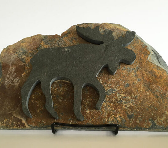 Water Jet Slate Art Rocky Mountain Moose