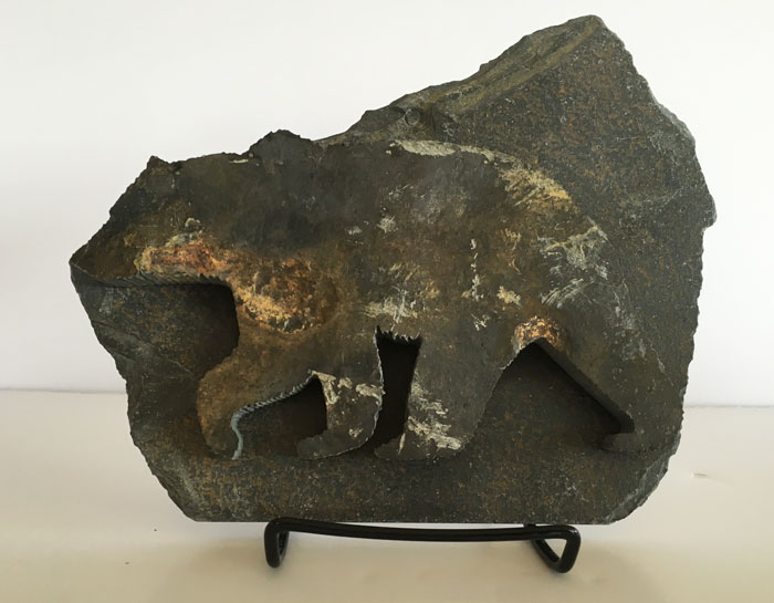 Water Jet Slate Art Rocky Mountain Grizzly Bear - Image 5